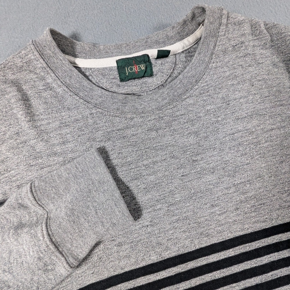 J. Crew Oarsman Rugby Long Sleeve Shirt‎ Mens Medium Striped Elbow Patches